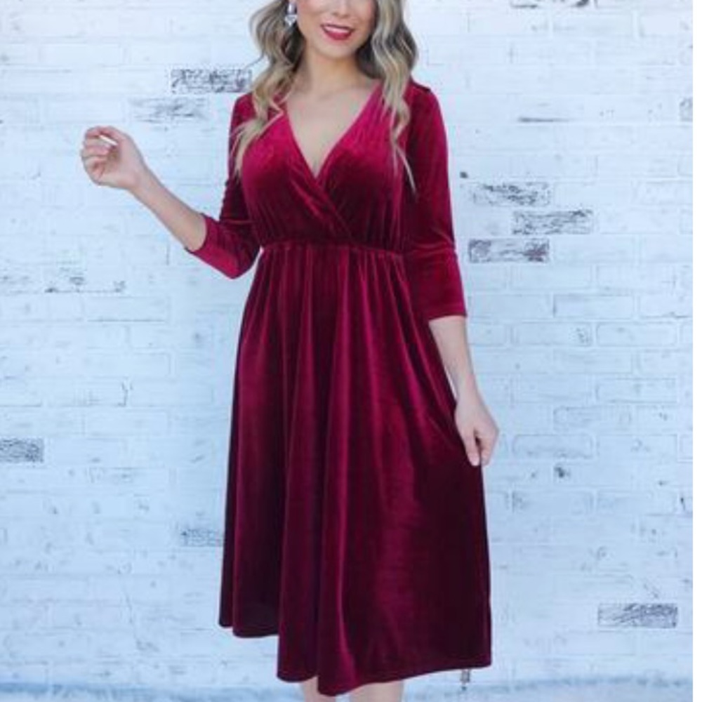 NWT BLACK Velvet Dress
